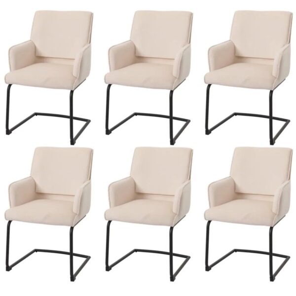 MCW Freischwinger N60 6er-Set Creme-Beige