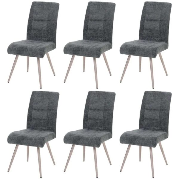 MCW Esszimmerstuhl G55 6er-Set Blau-Grün