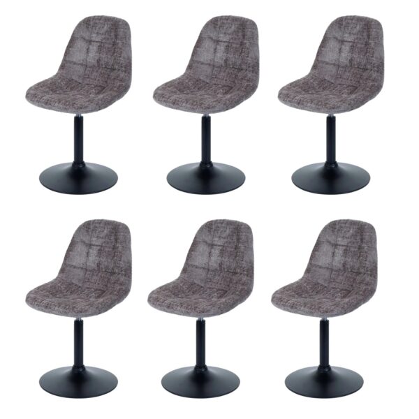 MCW Esszimmerstuhl A60 6er-Set Stoff/Textil Chenille 465g/m² Braun MCW Esszimmerstuhl A60 6er-Set Stoff/Textil Chenille 465g/m² Braun
