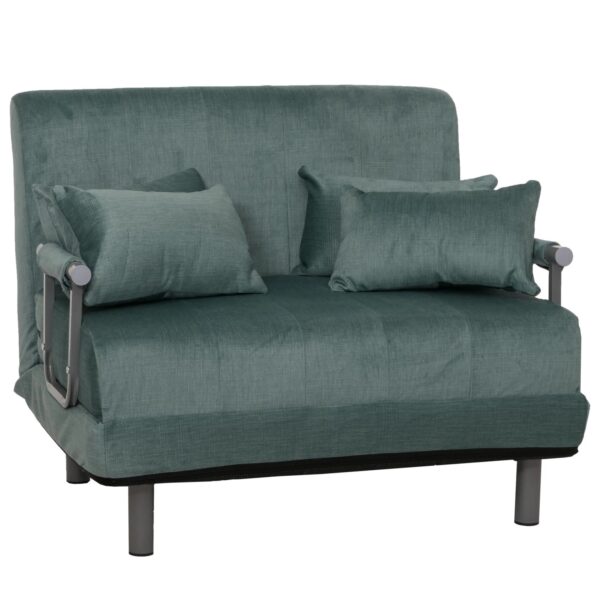 MCW Schlafsessel K29 Stoff Chenille 370g/m² Blau-Grün MCW Schlafsessel K29 Stoff Chenille 370g/m² Blau-Grün