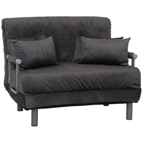 MCW Schlafsessel K29 Stoff Chenille 370g/m² Dunkelgrau
