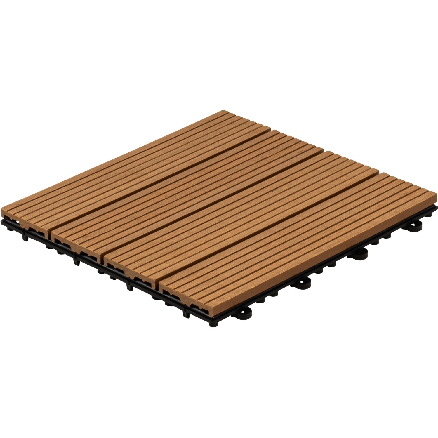 Home Deluxe Klickfliesen WPC Bavaro Teakfarb. 30 cm x 30 cm, 6 m²