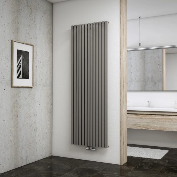 Schulte Design-Heizkoerper Lyon mit 1422 W Leistung in Reflex-Grau, 1800x606mm Schulte Design-Heizkoerper Lyon mit 1422 W Leistung in Reflex-Grau, 1800x606mm