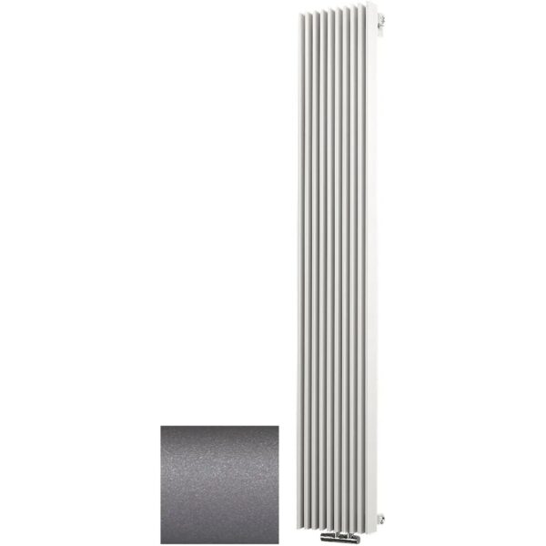 Schulte Design-Heizkörper London mit Mittenanschluss 1.111 W Reflex-Grau Schulte Design-Heizkörper London mit Mittenanschluss 1.111 W Reflex-Grau