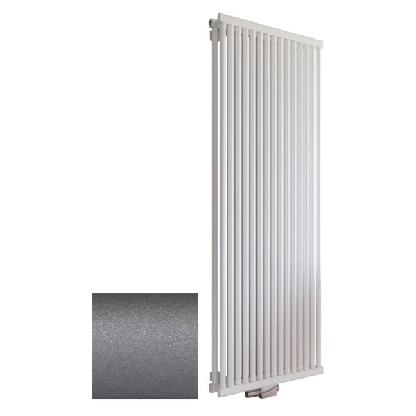Schulte Design-Heizkörper Kiel PowerPack mit Mittenanschluss 2.026 W Reflex-Grau