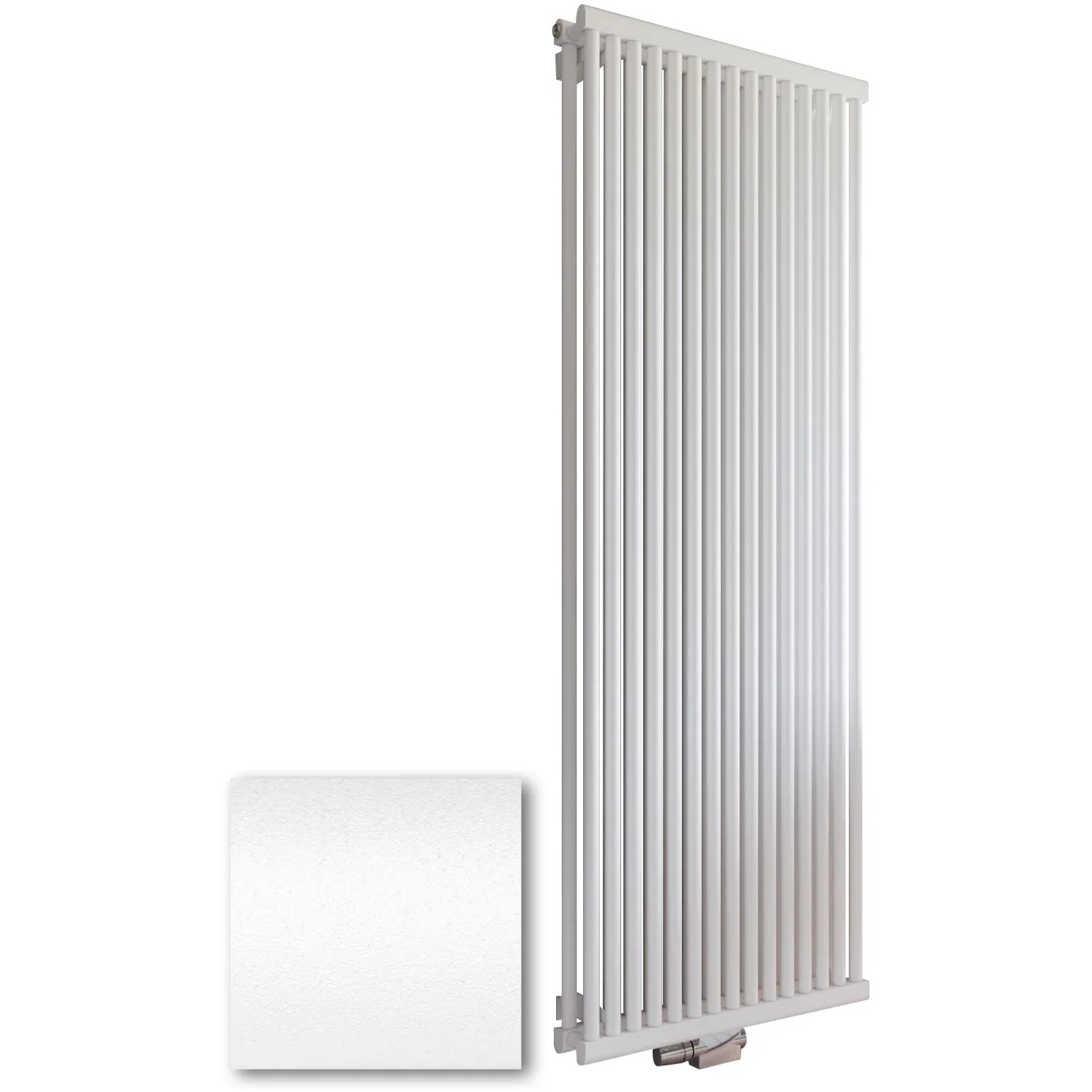 Schulte Design-Heizkörper Kiel PowerPack mit Mittenanschluss 2.026 W Pearl-Weiß