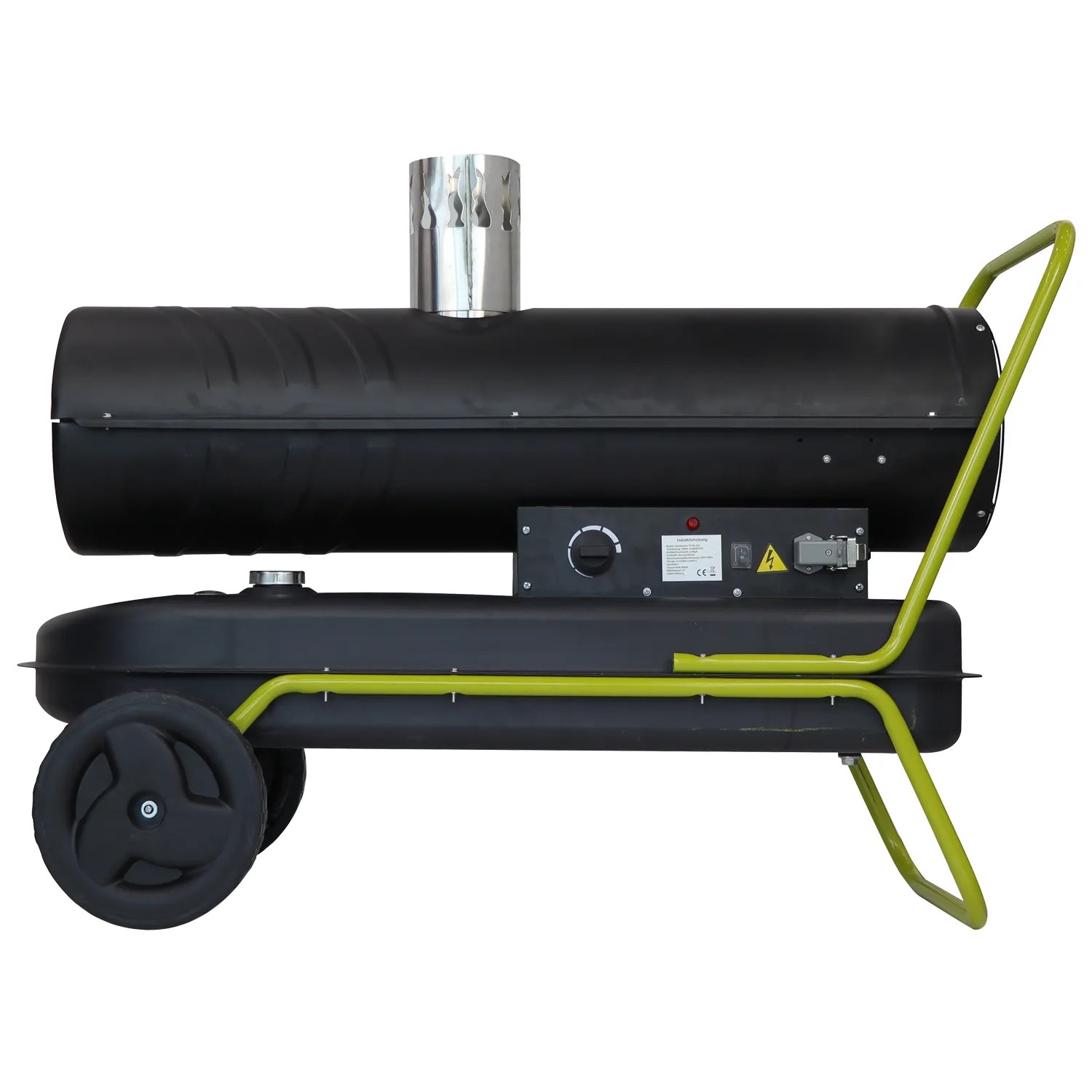 TroniTechnik Heizkanone Heizgebläse Diesel 30kW Luftauslass 44l Tank Tragegriff Räder