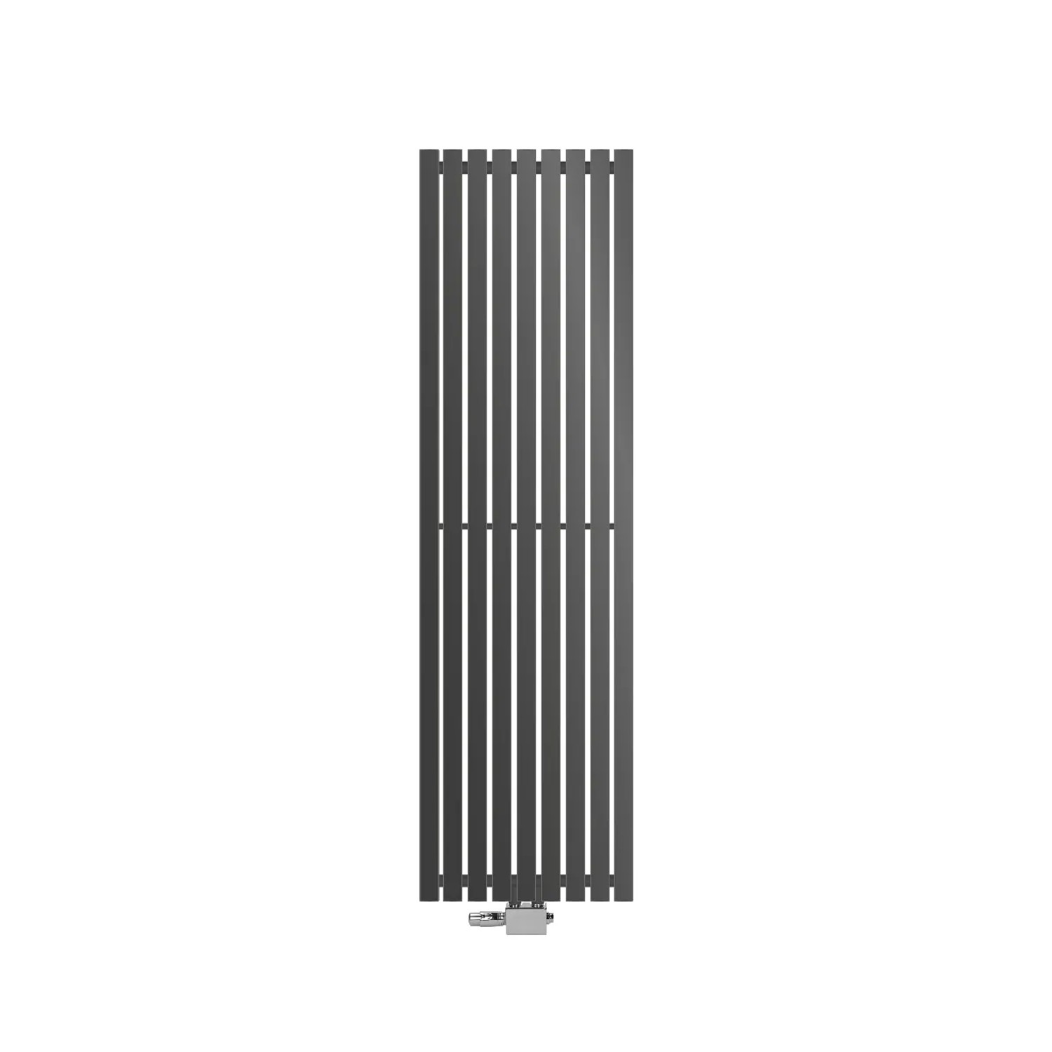 LuxeBath Stella Design Paneelheizkörper 480x1600 mm Anthrazit Thermostat Eck
