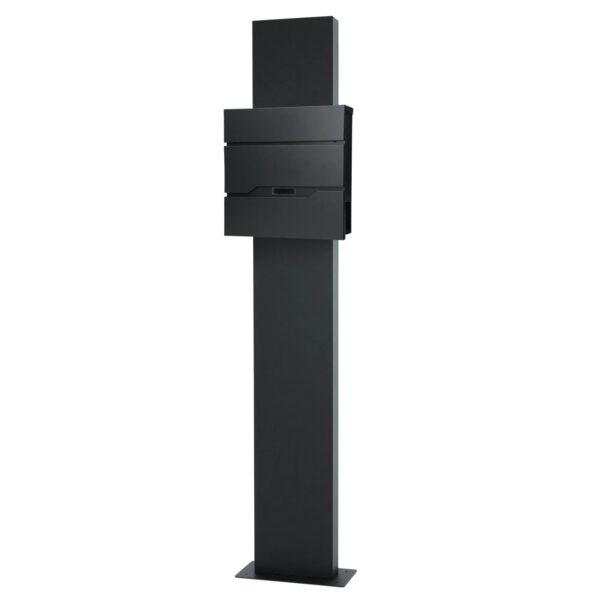ML-Design Standbriefkasten Anthrazit 37x11x36,5cm mit Zeitungsfach Standfuß ML-Design Standbriefkasten Anthrazit 37x11x36,5cm mit Zeitungsfach Standfuß