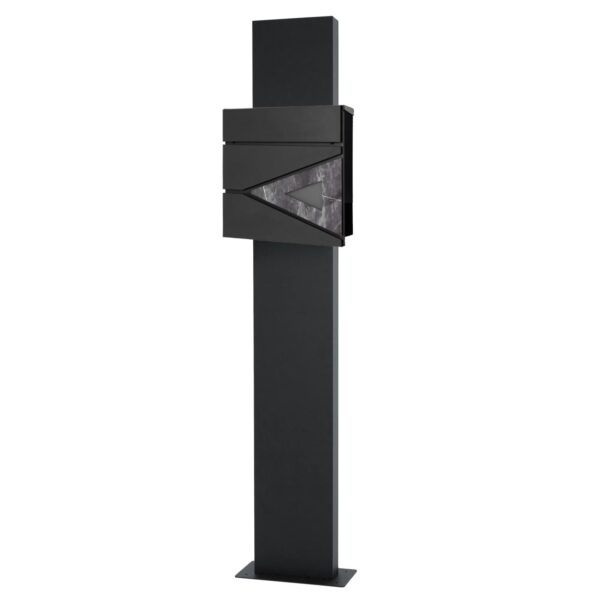 ML-Design Standbriefkasten mit Zeitungsfach Anthrazit-Schwarz Marmoroptik ML-Design Standbriefkasten mit Zeitungsfach Anthrazit-Schwarz Marmoroptik