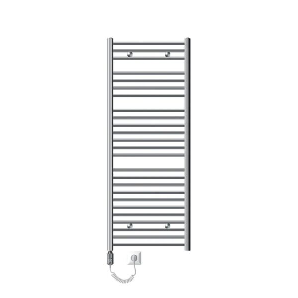LuxeBath Elektrischer Badheizkörper Sahara 60x150 cm Chrom Gerade Heizstab 1200W LuxeBath Elektrischer Badheizkörper Sahara 60x150 cm Chrom Gerade Heizstab 1200W
