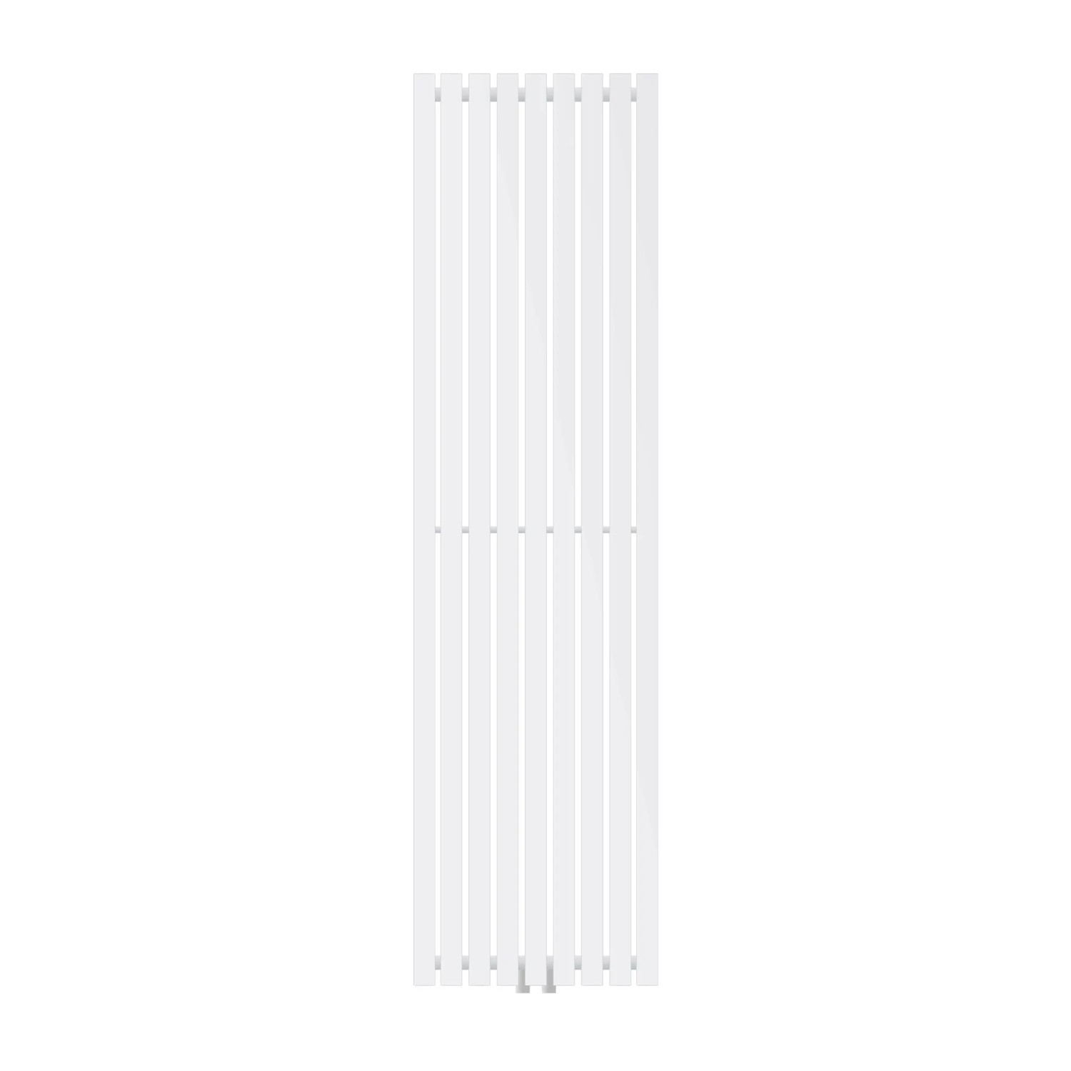 LuxeBath Designheizkörper Stella 1800 x 480 mm Weiß mit Mittelanschluss Einlagig