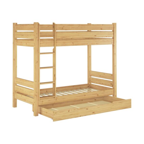 Erst-Holz Breites Etagenbett 100 x 200 cm Robustes Massivholz Kiefer Nische 100 Modell 16 Rollrost Erst-Holz Breites Etagenbett 100 x 200 cm Robustes Massivholz Kiefer Nische 100 Modell 16 Rollrost