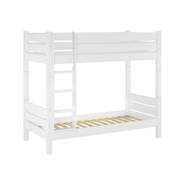 Erst-Holz Weißes Stockbett 80 x 200 cm Kiefer Massiv Nische 100 Teilbar Modell 16 Rollrost inkl. Erst-Holz Weißes Stockbett 80 x 200 cm Kiefer Massiv Nische 100 Teilbar Modell 16 Rollrost inkl.