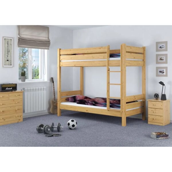 Erst-Holz Etagenbett Schmal und Überlänge 80 x 220 cm Kiefer Massivholz Nische 100 Modell 16 ohne Zubehör Erst-Holz Etagenbett Schmal und Überlänge 80 x 220 cm Kiefer Massivholz Nische 100 Modell 16 ohne Zubehör