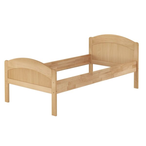 Erst-Holz Seniorenbett Einzel Gästebett Buche Massiv 90 x 200 Geschwungen Modell 75