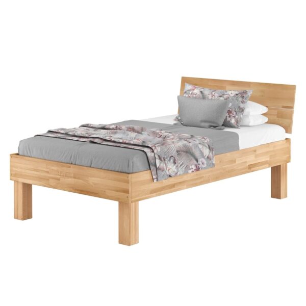 Erst-Holz Echtholzbett Buchenbett 120 x 200 cm Hohes Massivholzbett Modell 81 ohne Zubehör Erst-Holz Echtholzbett Buchenbett 120 x 200 cm Hohes Massivholzbett Modell 81 ohne Zubehör