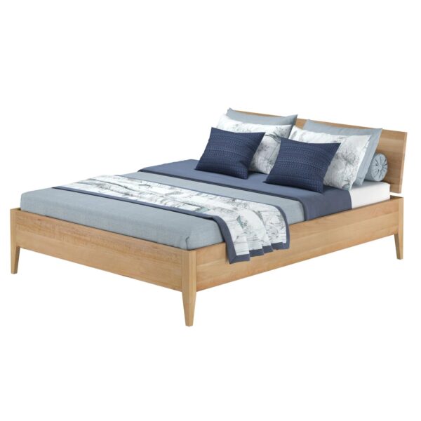 Erst-Holz Doppelbett Metallfrei 160 x 200 cm Massives Buchenholz Konische Füße Modell 94 ohne Zubehör Erst-Holz Doppelbett Metallfrei 160 x 200 cm Massives Buchenholz Konische Füße Modell 94 ohne Zubehör