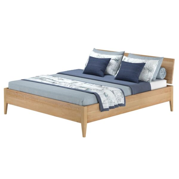 Erst-Holz Doppelbett Metallfrei 180 x 200 cm Massives Buchenholz Konische Füße Modell 94 ohne Zubehör Erst-Holz Doppelbett Metallfrei 180 x 200 cm Massives Buchenholz Konische Füße Modell 94 ohne Zubehör