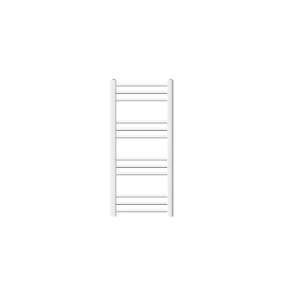 LuxeBath Sahara Badheizkörper 400x800 mm Weiß Gebogen Seitenanschluss