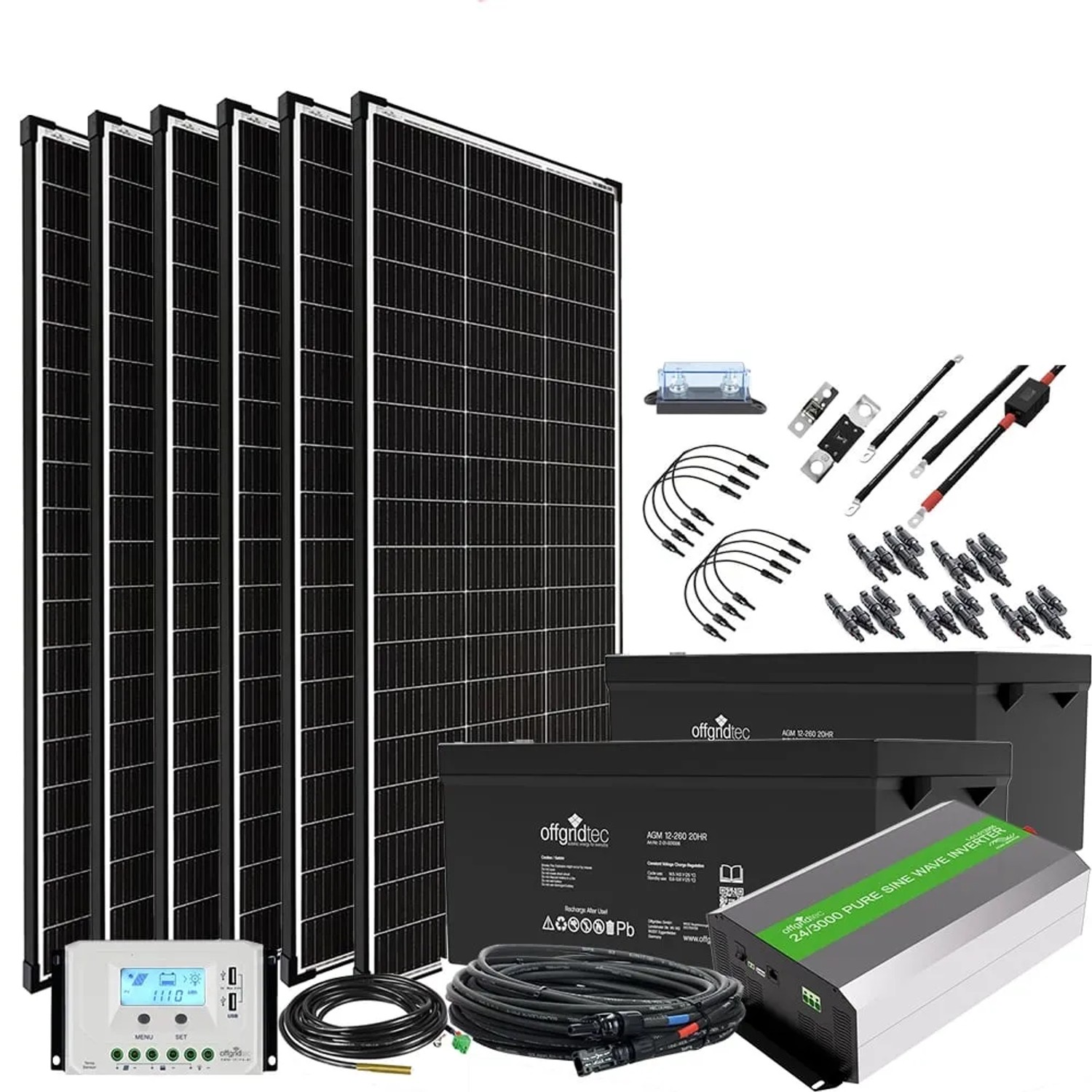 Offgridtec Autark XXL-Master 24V 1200W Solaranlage 3000W AC Leistung