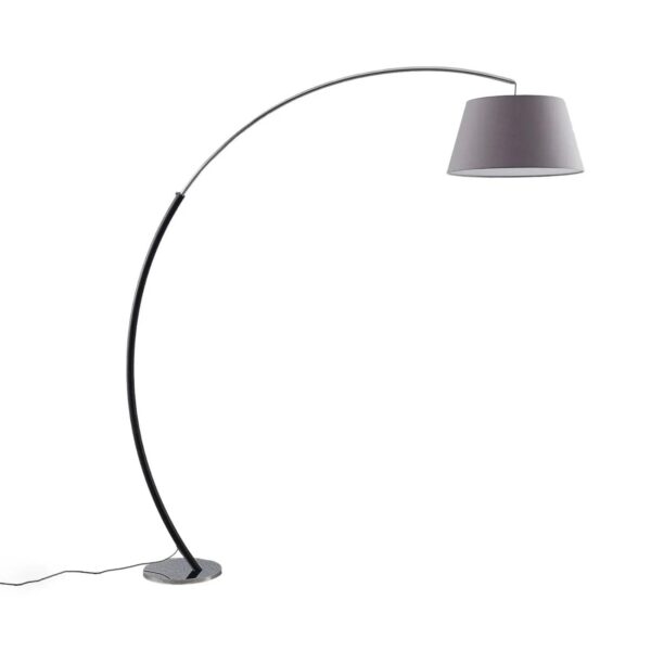 Lucande Stehlampe Bogenleuchte Evelyna 9976110 Modern in Alu aus Textil 1-flammig E27 Schlafzimmerleuchte Lucande Stehlampe Bogenleuchte Evelyna 9976110 Modern in Alu aus Textil 1-flammig E27 Schlafzimmerleuchte