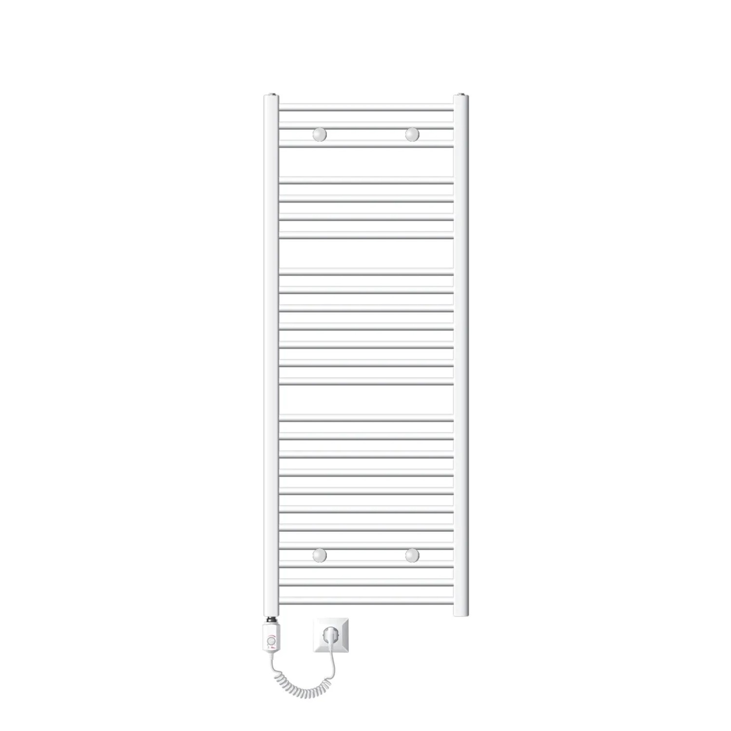 ECD Germany Badheizkörper Elektrisch mit Heizstab 900W Große Leistung 600x1500mm