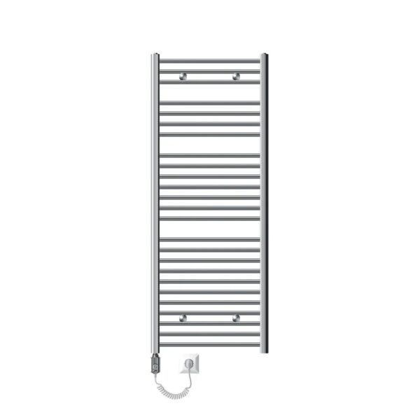 LuxeBath Badheizkörper Elektrisch mit Heizstab 900W 600x1500 mm Chrom