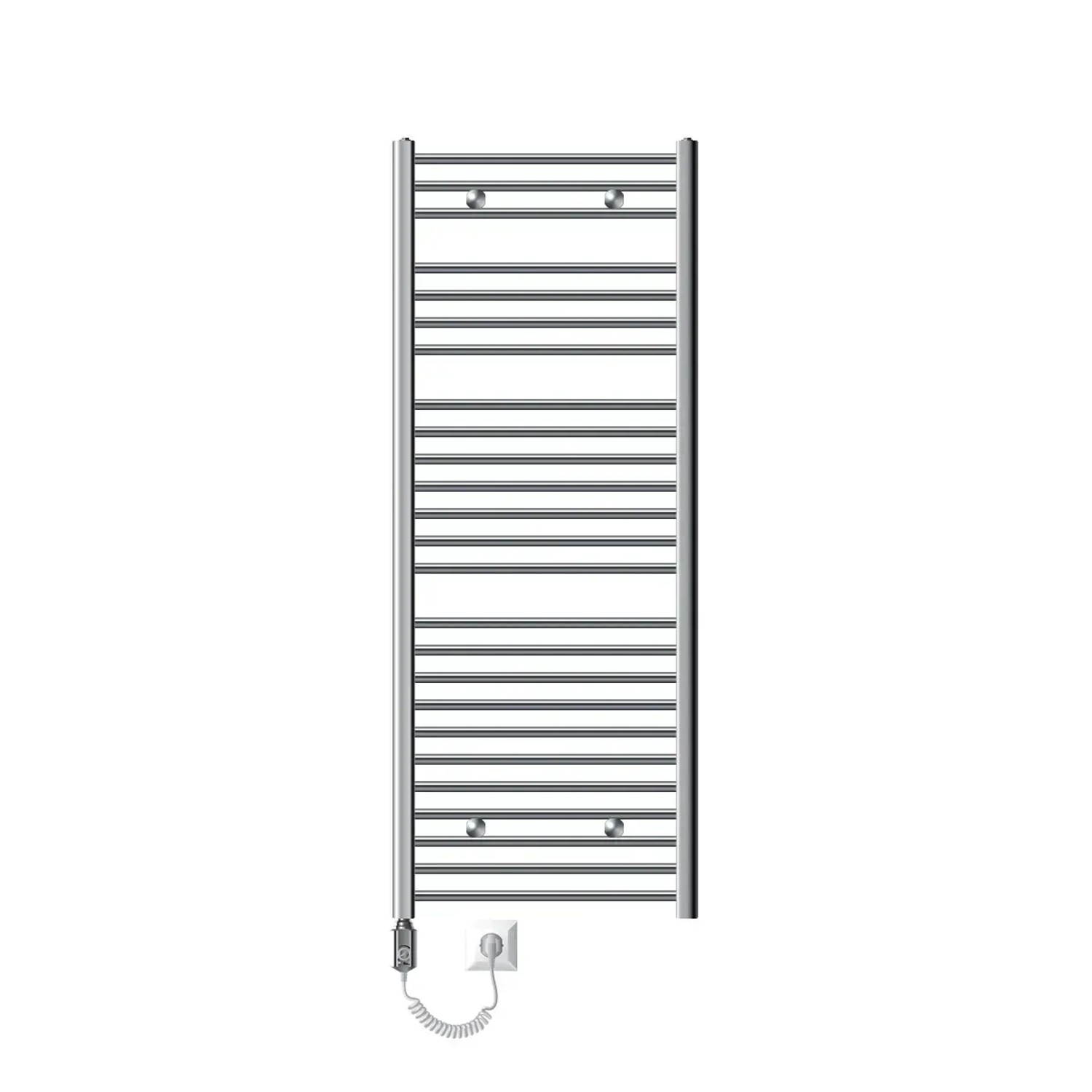 LuxeBath Badheizkörper Elektrisch mit Heizstab 900W 600x1500 mm Chrom