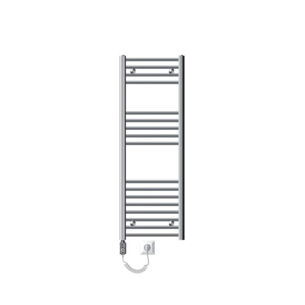 LuxeBath Badheizkörper Elektrisch 400x1200mm mit Heizstab 900W Chrom Gebogen LuxeBath Badheizkörper Elektrisch 400x1200mm mit Heizstab 900W Chrom Gebogen