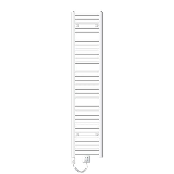ECD Germany Badheizkörper Elektrisch mit Heizstab 1200W 300x1800 mm Weiß Gerade