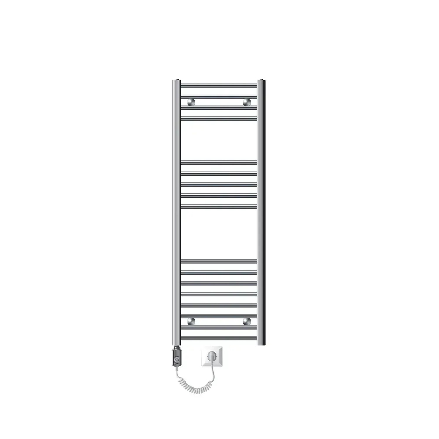 ECD Germany Badheizkörper Elektrisch mit Heizstab 1200W Große Leistung 40x120 cm
