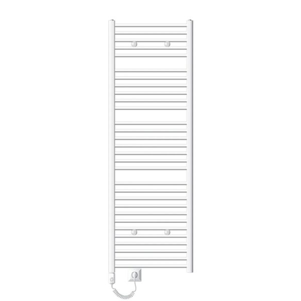 ECD Germany Badheizkörper Elektrisch mit Heizstab 1200W 600x1800 mm Weiß Gebogen ECD Germany Badheizkörper Elektrisch mit Heizstab 1200W 600x1800 mm Weiß Gebogen