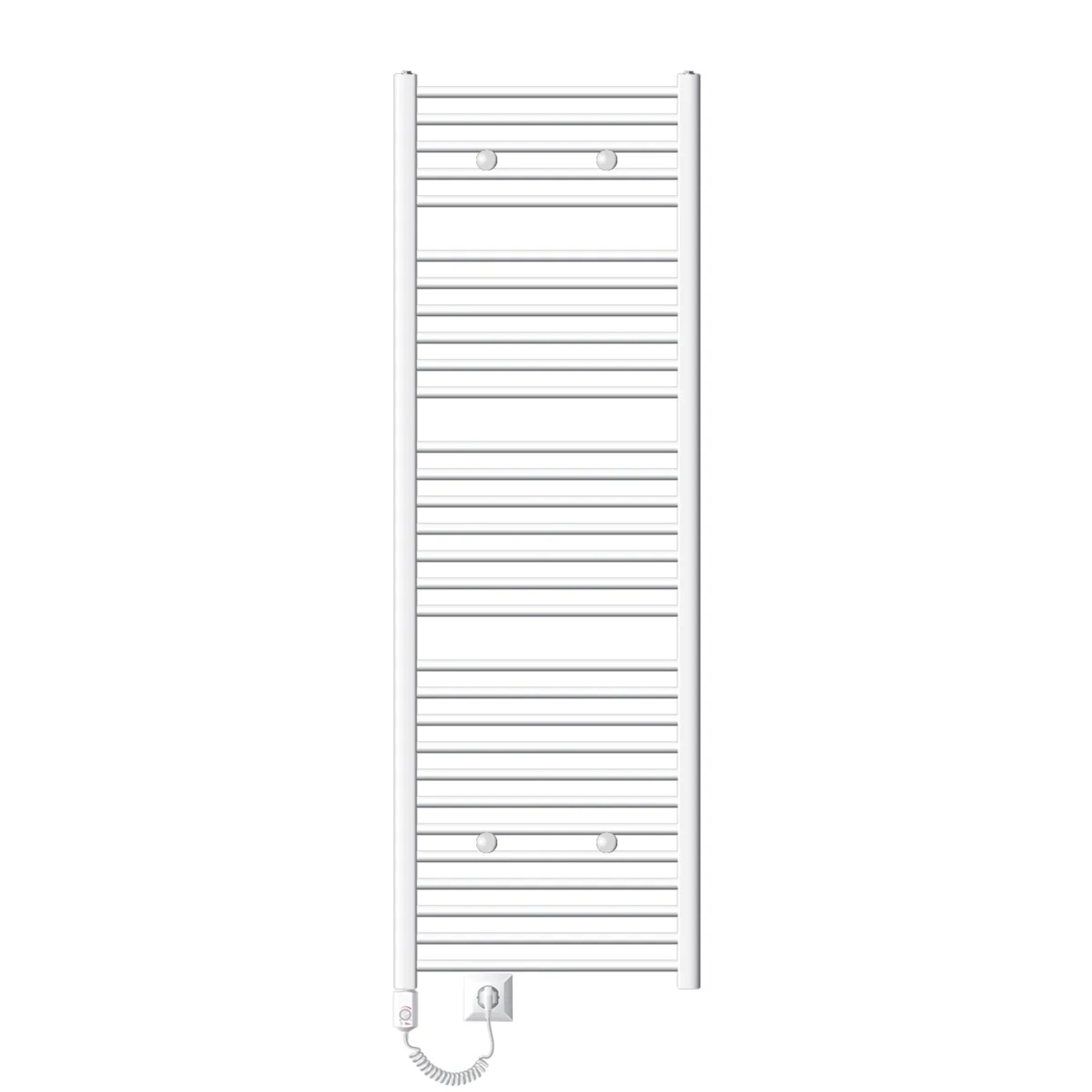 ECD Germany Badheizkörper Elektrisch mit Heizstab 1200W Große Leistung 60x180 cm
