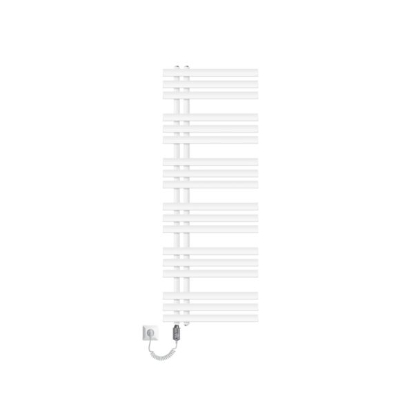 ECD Germany Iron EM Badheizkörper Elektrisch Heizstab 900W 500x1400mm Weiß