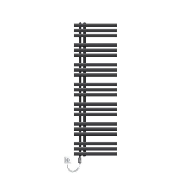 ECD Germany Iron EM Badheizkörper Elektrisch Heizstab 1200W 500x1600mm Anthrazit