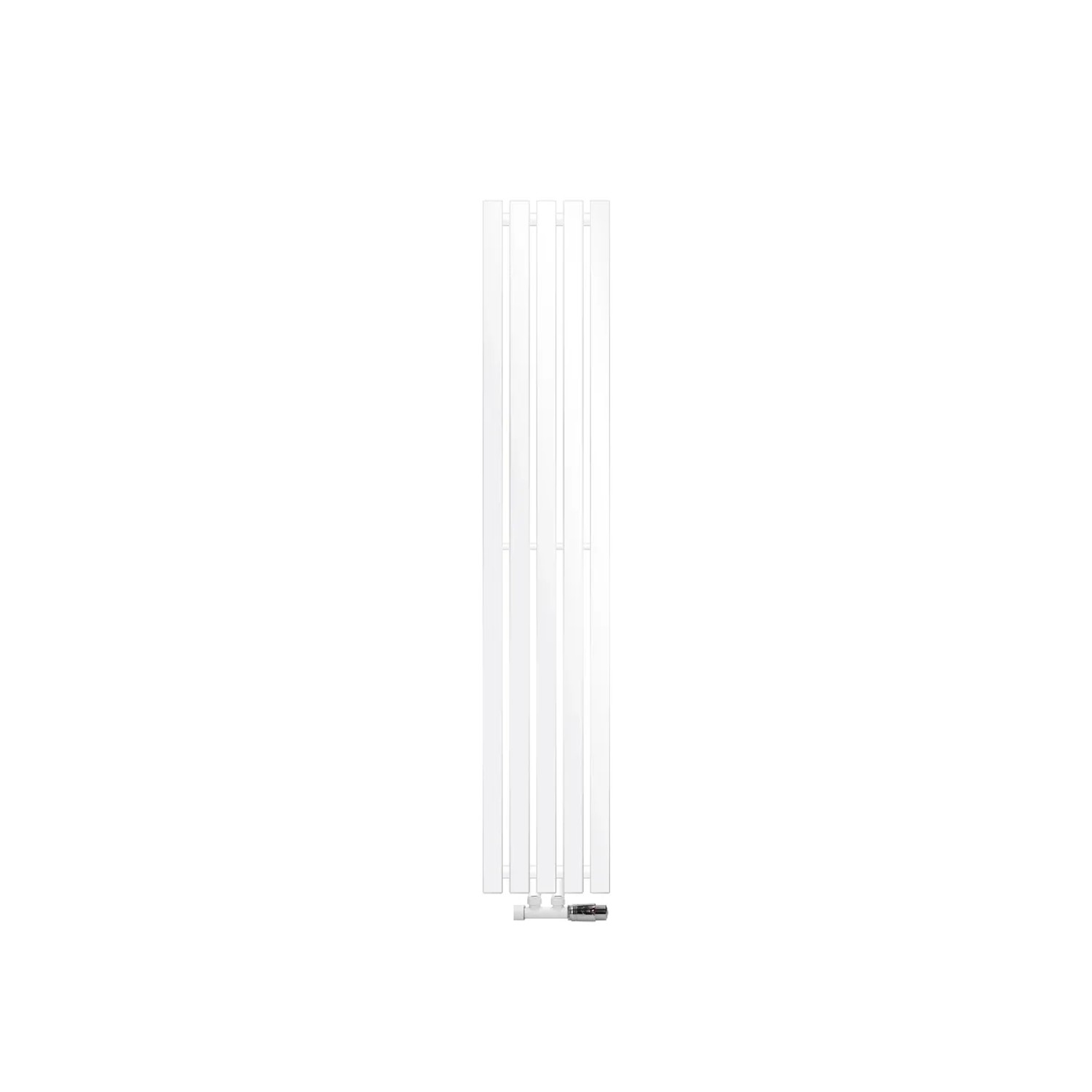 LuxeBath Design Paneelheizkörper Stella 260x1400 mm Weiß mit Thermostat Wand