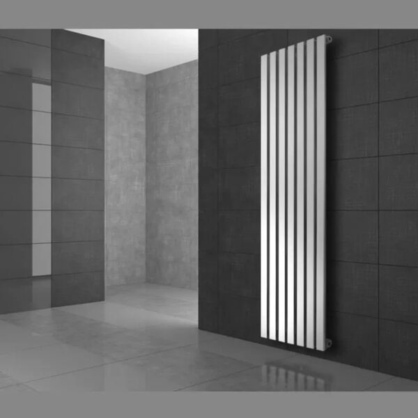 LuxeBath Paneelheizkörper Stella 370x1600mm Weiß mit Thermostat Universal Eck