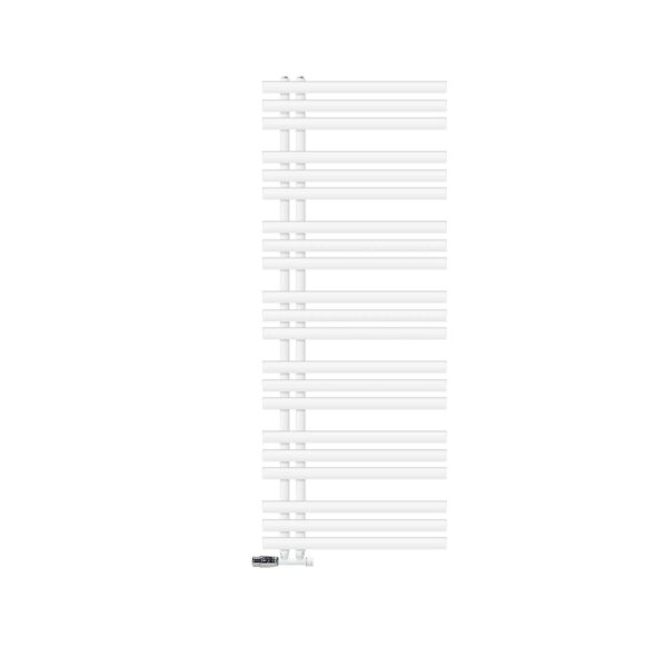 LuxeBath Badheizkörper Iron EM 600x1600 mm Weiß mit Anschlussgarnitur Eck Wand LuxeBath Badheizkörper Iron EM 600x1600 mm Weiß mit Anschlussgarnitur Eck Wand