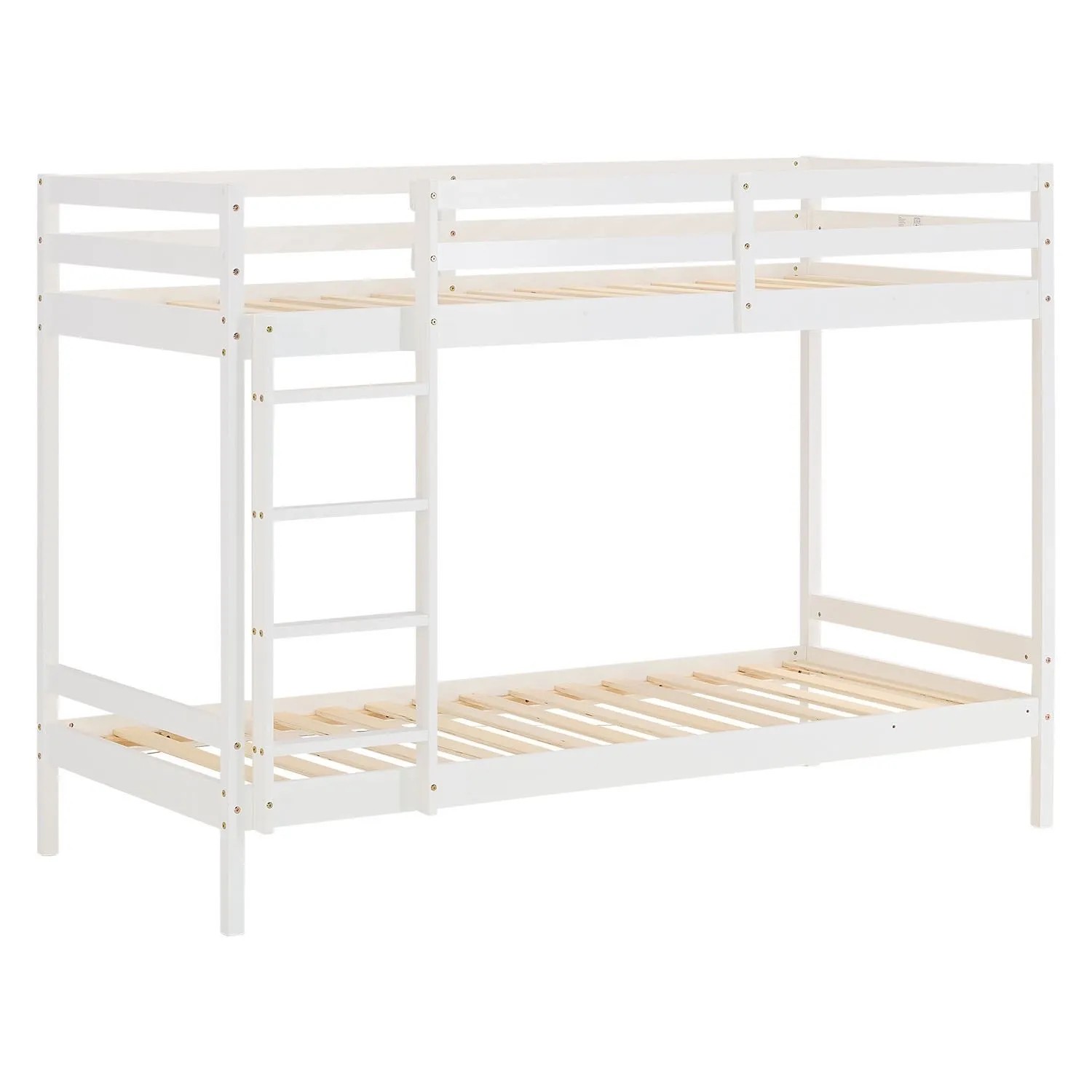 Homestyle4u Etagenbett in Weiß 90x200 cm 1431