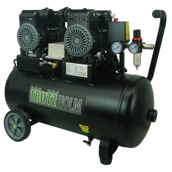 TRUTZHOLM Premium Brushless Silent Flüsterkompressor 50L 1800W 62dB 8 Bar