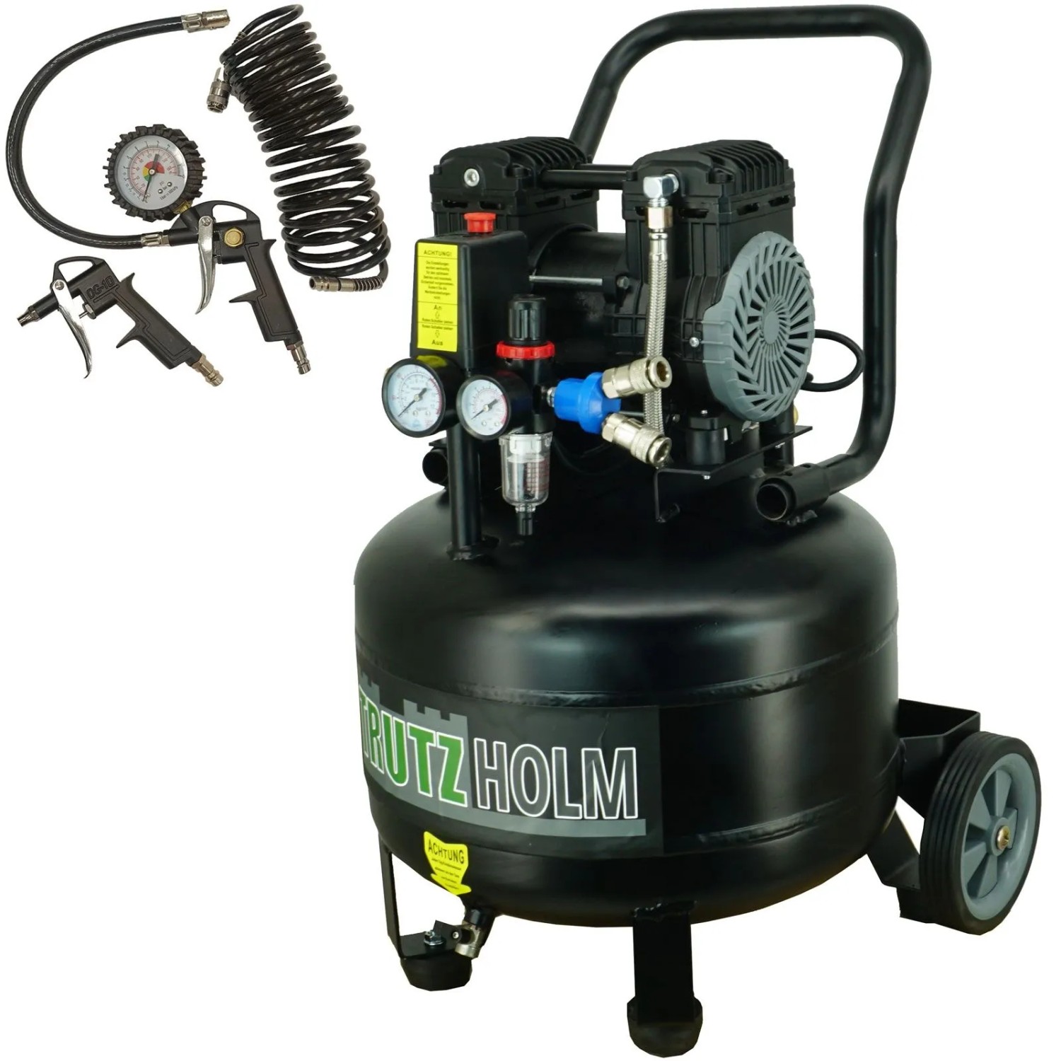 TRUTZHOLM Silent Flüsterkompressor 36L Vertikal Kompressor Leise 900W 62dB 8 Bar