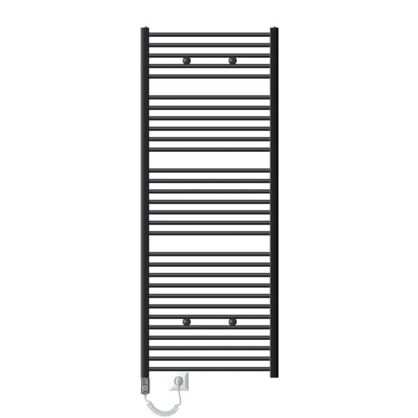 LuxeBath Badheizkörper Elektrisch 750x1800 mm Anthrazit Gerade Heizstab 900W