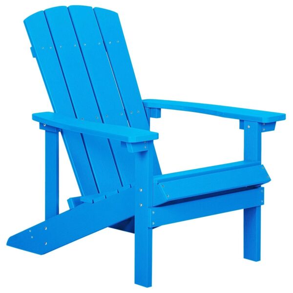 Beliani Gartenstuhl Blau 88x75x88 Beliani Gartenstuhl Blau 88x75x88