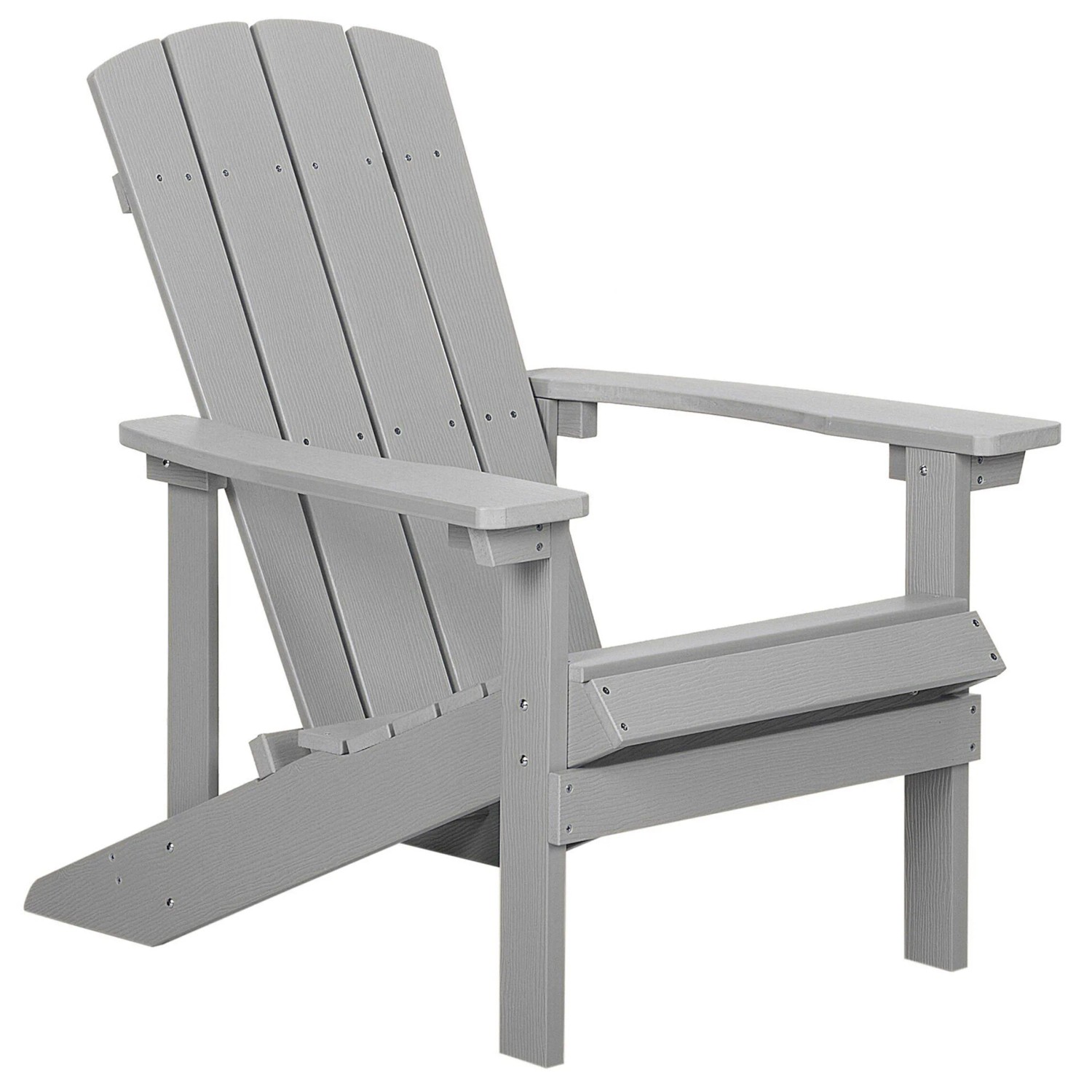 Beliani Gartenstuhl Grau 88x75x88