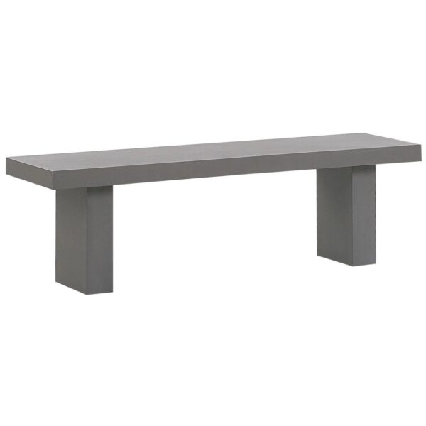 Beliani Gartenbank Grau 40x150x45