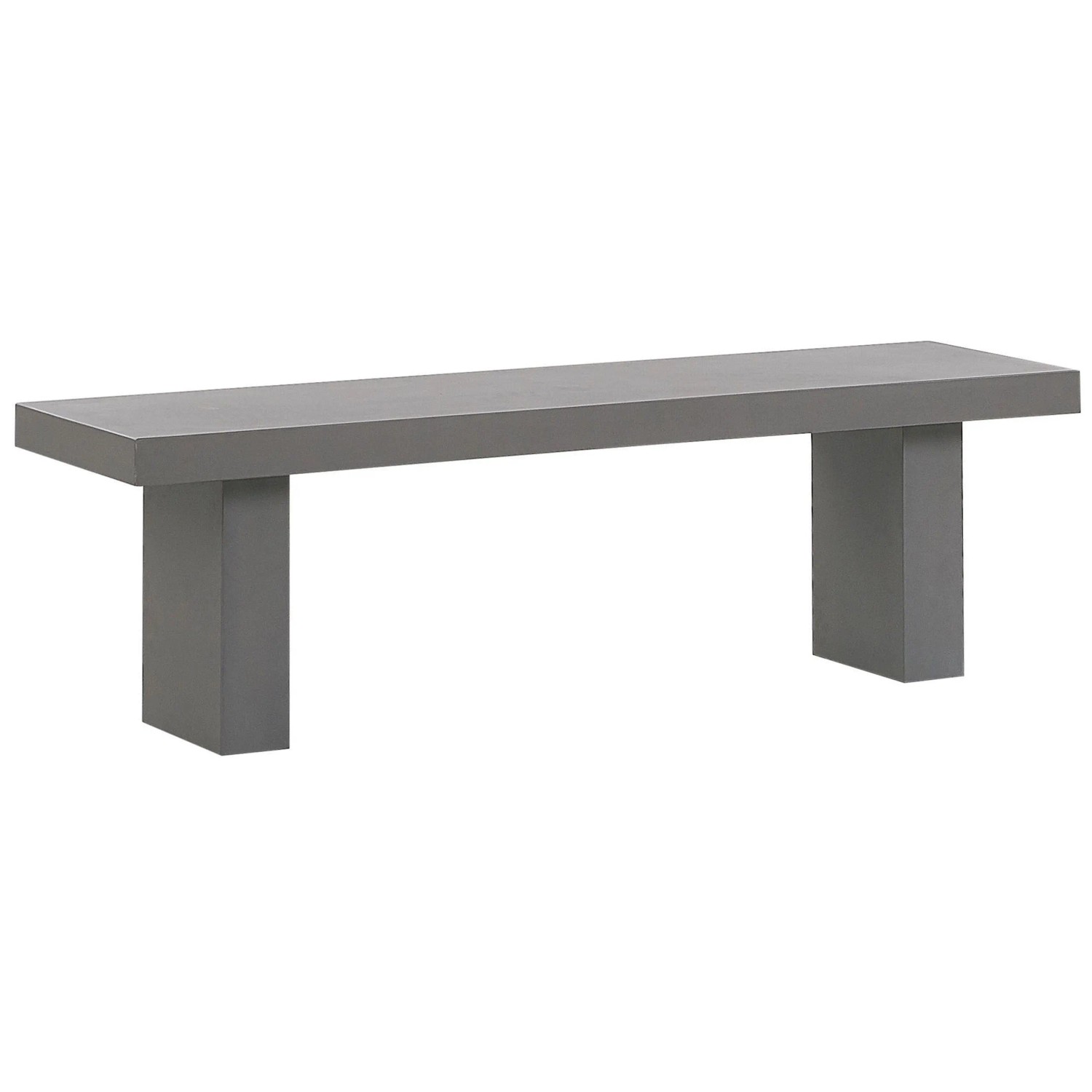 Beliani Gartenbank Grau 40x150x45