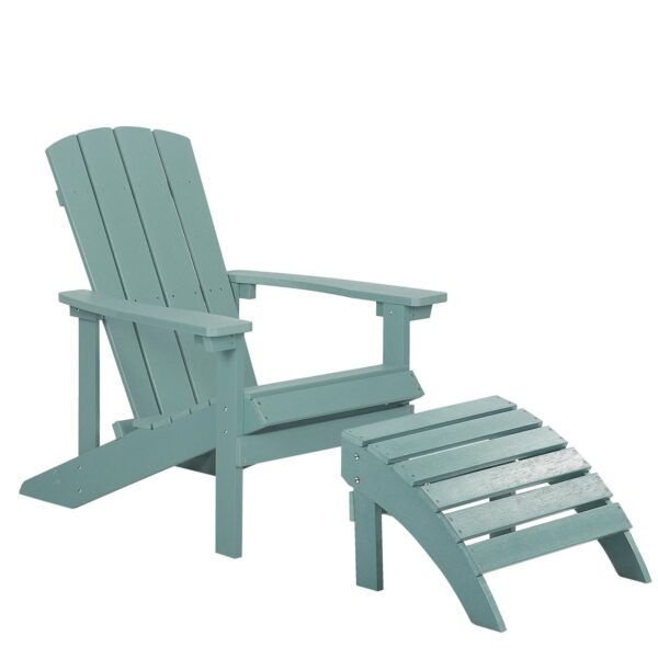 Beliani Gartenstuhl Blau 88 x75 x88 Beliani Gartenstuhl Blau 88 x75 x88