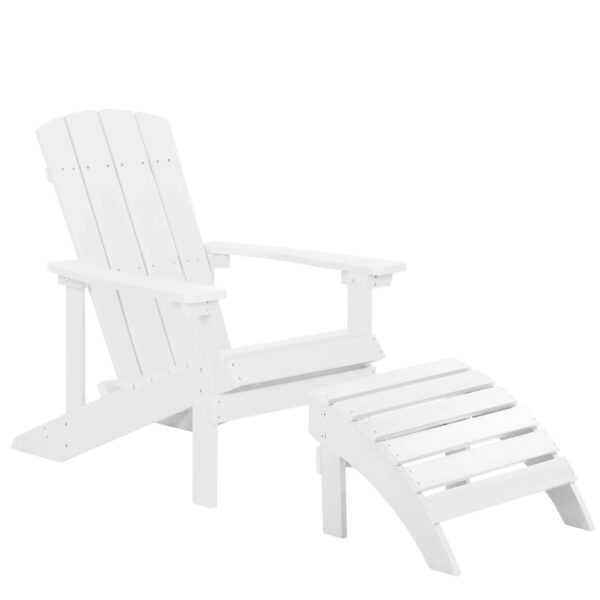 Beliani Gartenstuhl Weiss 88 x75 x88