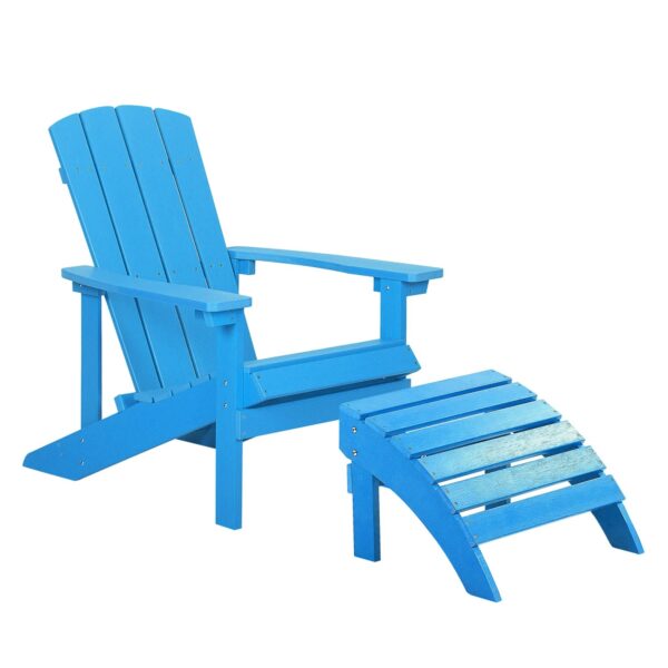 Beliani Gartenstuhl Blau 88 x75 x88 Beliani Gartenstuhl Blau 88 x75 x88